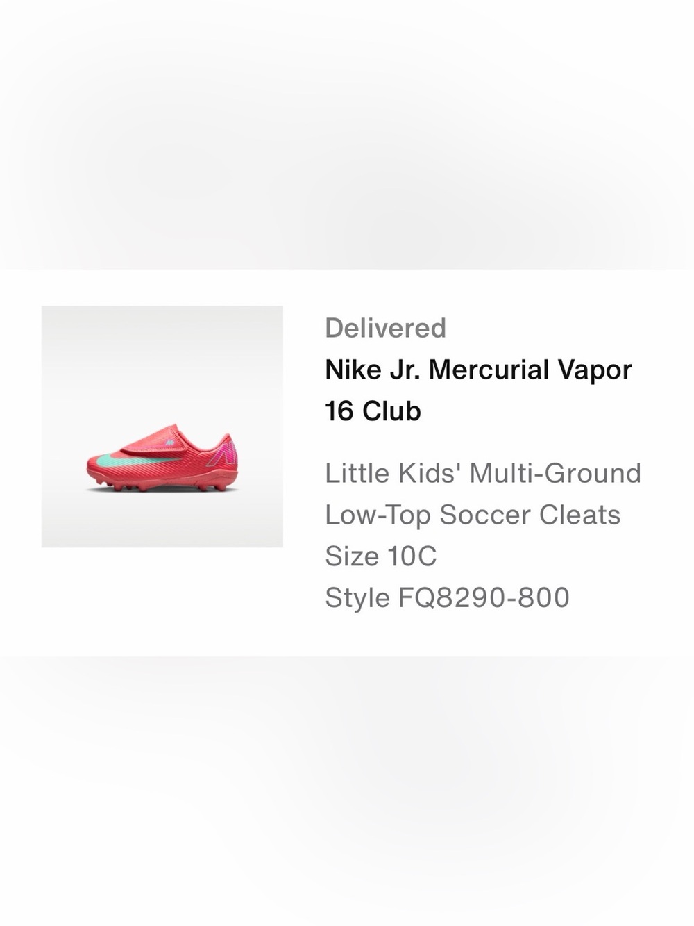 Nike Mercurial soccer cleats